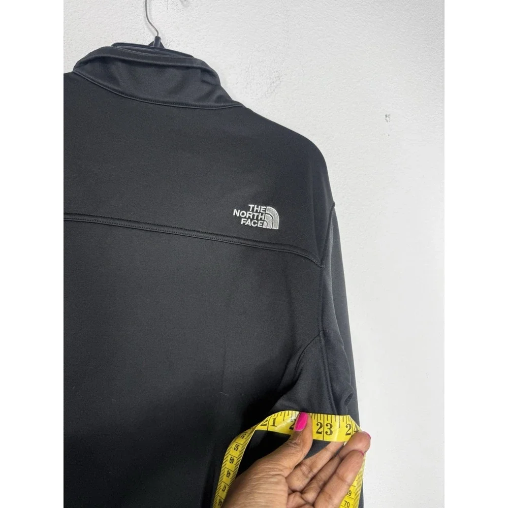 Men's M The North Face Apex Canyonwall Jacket‎ Black Windwall SoftShell Full-Zip